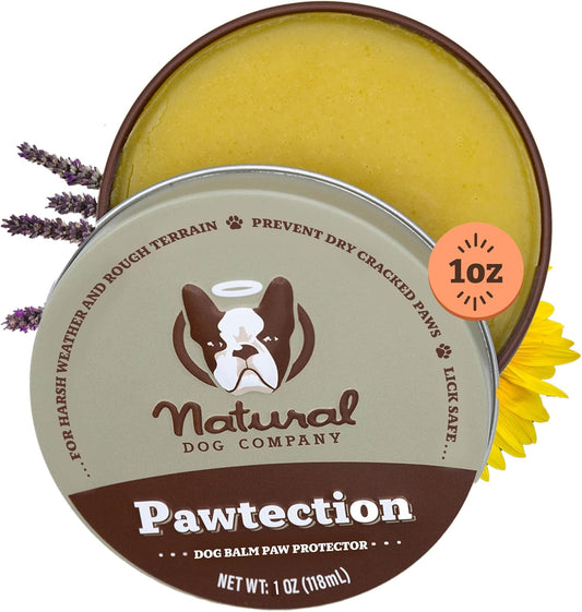 Pawtection, 1 Oz Tin, Veterinarian-Approved, All-Natural Dog Paw Balm and Moisturizer, Nourishing Dog Paw Protector for Rough Terrain and Harsh Temperatures